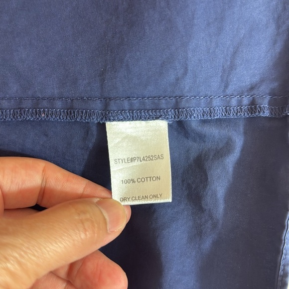 Parker Kaylee Navy Blue Ruffle Detail Women's Top Size Small - Picture 7 of 9